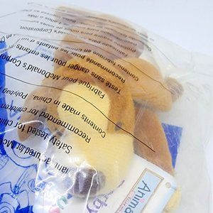 McDonald's 2001 Happy Meal Toy: ToysRUs Animal Alley Plush Dog DARBY #1